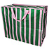 Rex London Jumbo bag Pink With Green Stripe