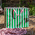 Rex London Riesentasche Pink With Green Stripe