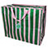 Rex London Jumbo bag Pink With Green Stripe