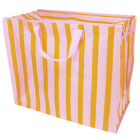 Rex London Jumbo bag Pink With Orange Stripe