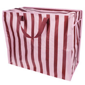 Rex London Riesentasche Pink With Brown Stripe