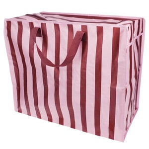 Rex London Riesentasche Pink With Brown Stripe