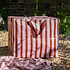 Rex London Riesentasche Pink With Brown Stripe