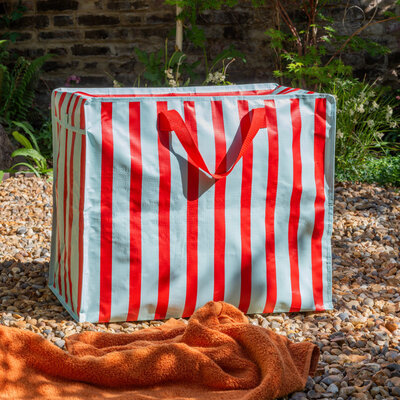 Rex London Riesentasche Blue With Red Stripe
