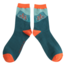 Mens Socks Bamboo Hill Climb teal