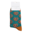 Männer-Socken Bamboo Pretzels teal