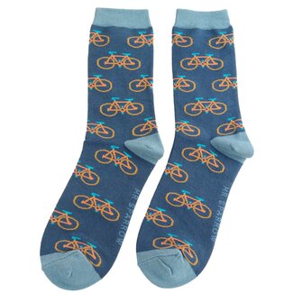 Miss Sparrow Männer-Socken Bamboo Cycling navy