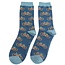 Miss Sparrow Männer-Socken Bamboo Cycling navy