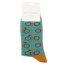 Mens Socks Bamboo Bikes Repeat green