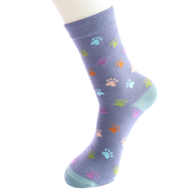 Socken Bamboo Paw Print denim