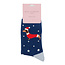 Socks Bamboo Festive Sausage Dogs navy