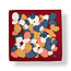 Schal Square Floral Brushstroke red