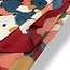Scarve Square Floral Brushstroke red