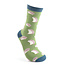 Männer-Socken Bamboo Cute Hedgehogs green