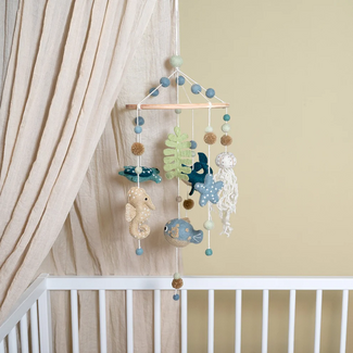 Sjaal met Verhaal Felt Mobile Sealife