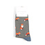 Mens Socks Bamboo Foxes charcoal