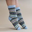 Socken Wollmix Scandi pale blue/green/black