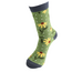 Socks Bamboo Sunflowers green