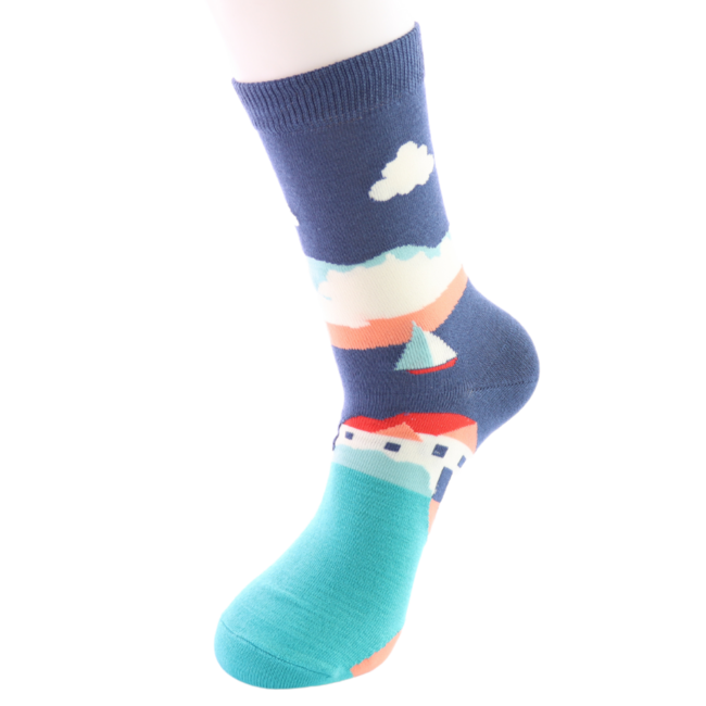 Männer-Socken Bamboo Seascape navy