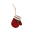 Felt Christmas Hanger Wantje Holly Berry rood