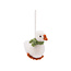 Filz Weihnachtshänger Gans Sjaal groen