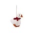 Filz Weihnachtshänger Gans Sjaal rood