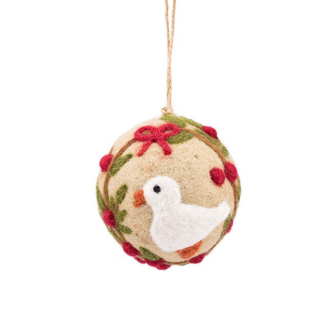 Filz Weihnachtshänger Bal Englisch Christmas Gans