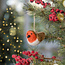 Sjaal met Verhaal Felt Christmas Hanger Roodborstje small