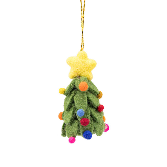 Felt Christmas Hanger Kerstboom multicolor