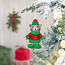 Sjaal met Verhaal Felt Christmas Hanger Kat Elf Jolly Christmas