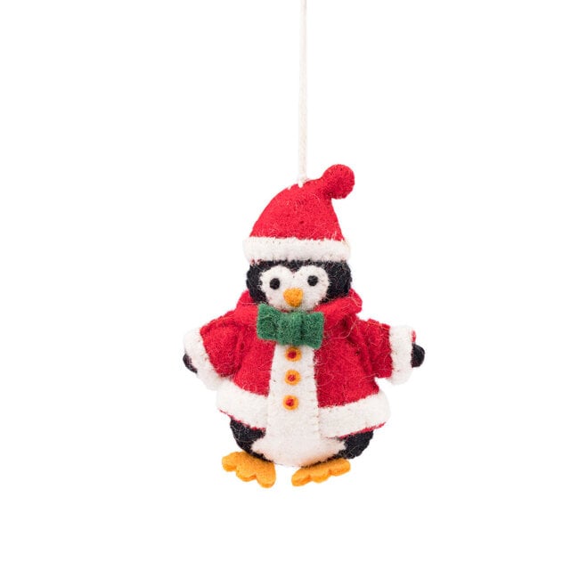 Felt Christmas Hanger Pinguin Kerstman Jolly Christmas