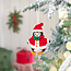Sjaal met Verhaal Felt Christmas Hanger Pinguin Kerstman Jolly Christmas