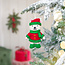 Sjaal met Verhaal Felt Christmas Hanger Ijsbeer Kerstman Jolly Christmas