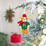 Sjaal met Verhaal Felt Christmas Hanger Kat Kersttrui Candystick