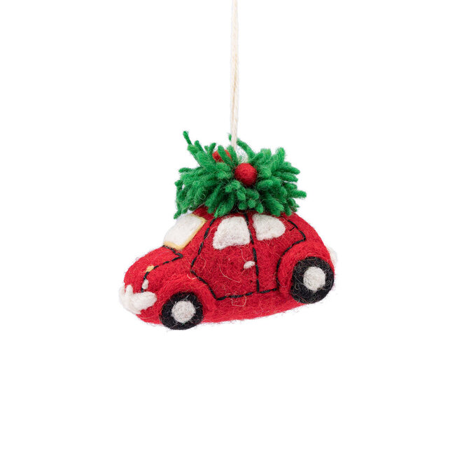 Filz Weihnachtshänger Auto Kerstboom