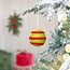 Filz Weihnachtshänger Bal Streep Groen Jolly Christmas