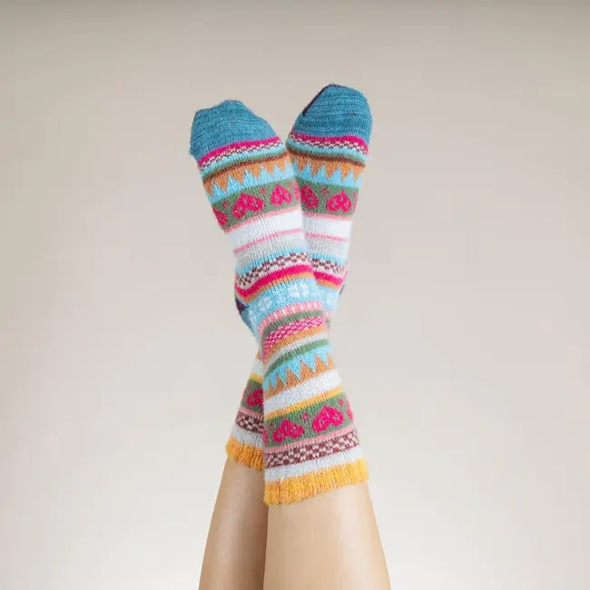 Socken Wollmix Multicolour yellow