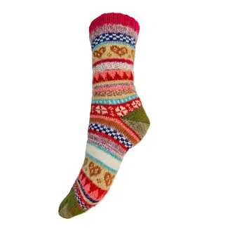 Gemjar Socks Woolmix Multicoloured red