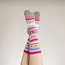 Socken Wollmix Multicoloured red