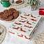 Cake tin square Festive Sausage Dog
