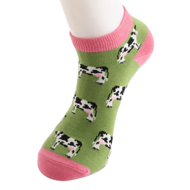 Trainer Socken Bamboo Cows green