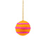 Sjaal met Verhaal Felt Christmas Hanger Bal Streep Oranje Kitschmas