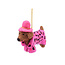 Felt Christmas Hanger Teckel Panter roze