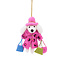 Felt Christmas Hanger Poedel Shopaholic roze