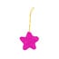 Sjaal met Verhaal Felt Christmas Hanger Ster Kitschmas roze
