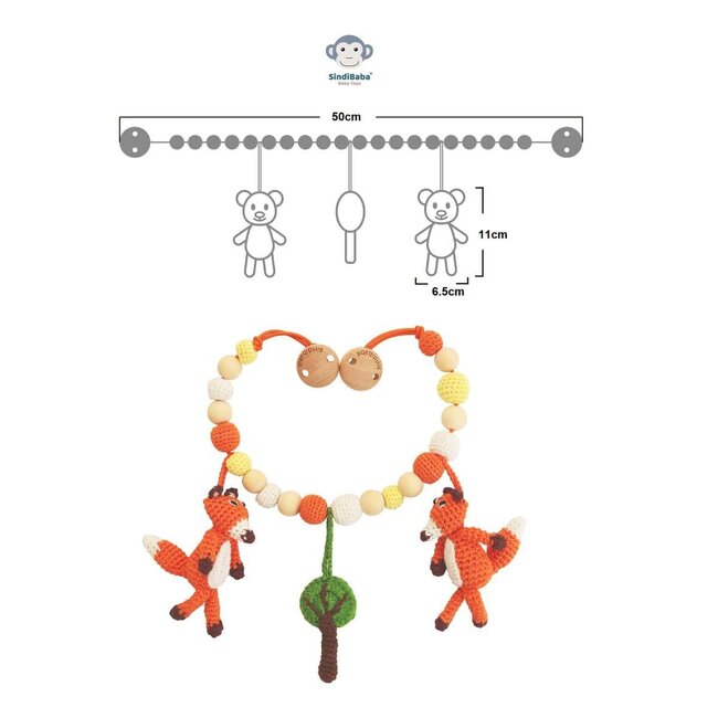 Stroller chain Fox Fred (BIO)