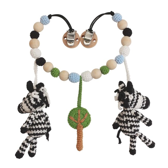 Kinderwagenkette Zebra Stripey (BIO)