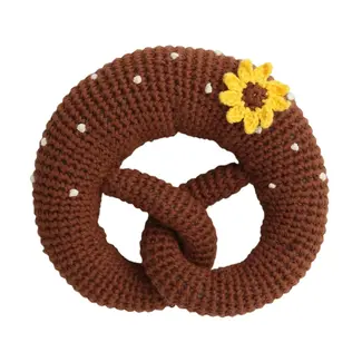 Sindibaba Baby rattle Pretzel Sunflower (BIO)