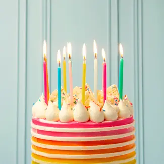 Talking Tables Birthday Candles Birthday Rainbow Brights