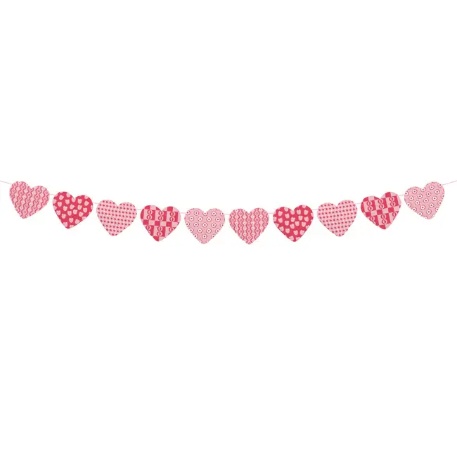 Recycled Cotton Paper Heart Garland